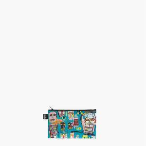 Jean-Michel Basquiat Skull, Crown, Portrait Recycled Zip Pockets - P!Q Gifts