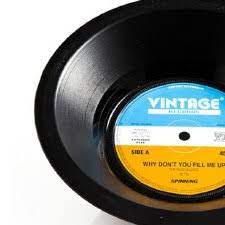 Retro Vinyl Bowl - P!Q Gifts