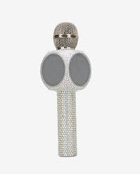 Sing-Along Iridescent Bling Karaoke Microphone & Bluetooth Speaker All-in-One - P!Q Gifts